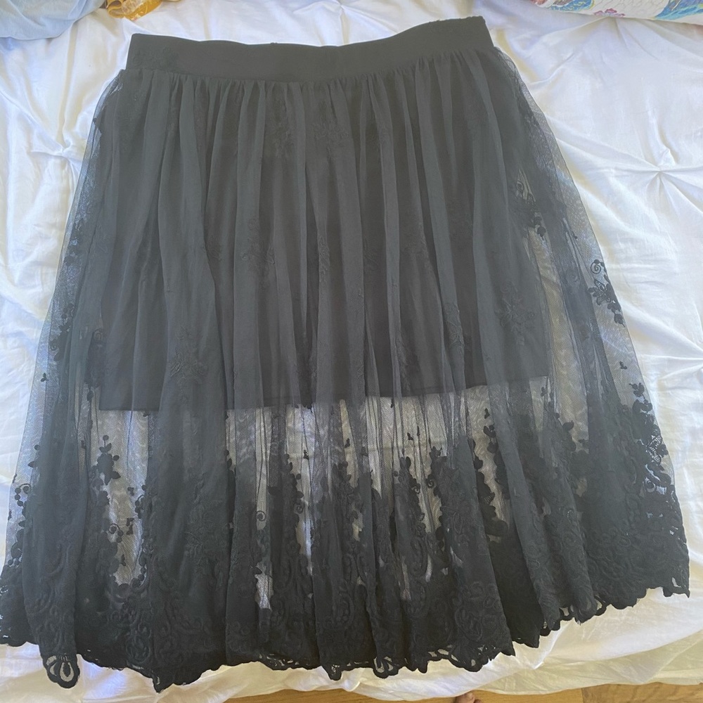 Lace Midi Skirt